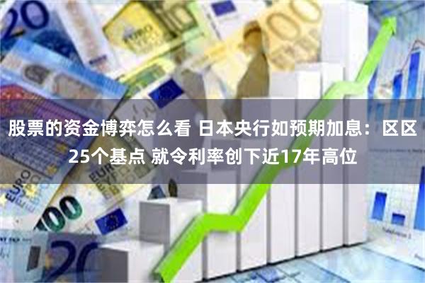 股票的资金博弈怎么看 日本央行如预期加息：区区25个基点 就令利率创下近17年高位